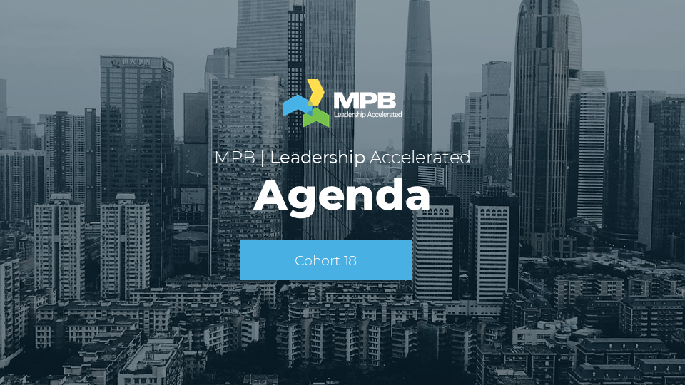 Agenda - Cohort 18