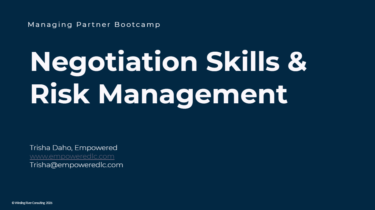 Negotiation Skills and Risk Management